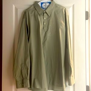 🎈 3 for $14 🎈 Marc Edwards men’s embroidered paisley sage green dress shirt